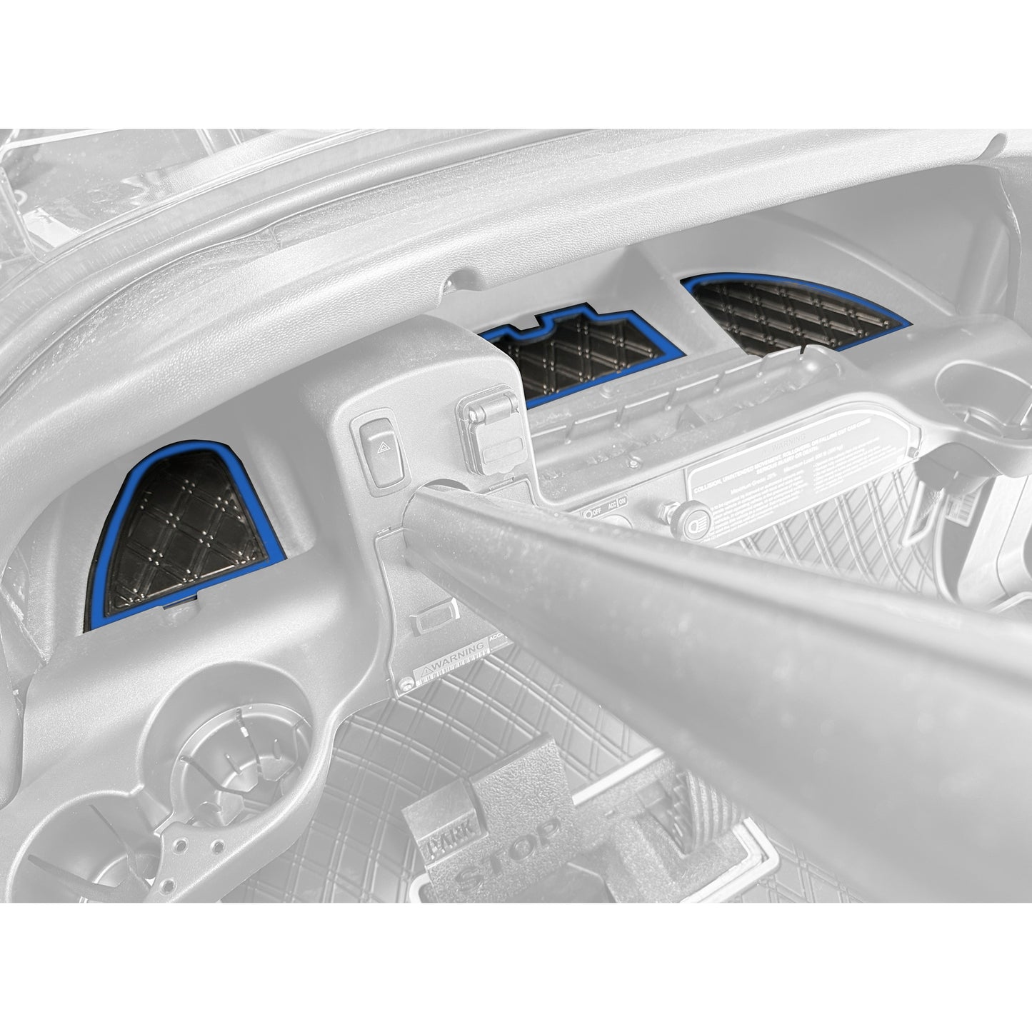 Xtreme Dash Mats for Club Car Precedent & Onward - Black/Blue