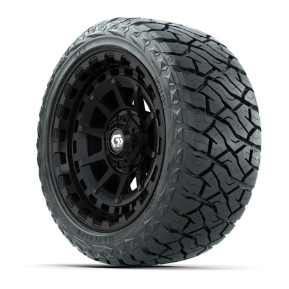 GTW Barricade Gloss Black 14 in Wheels with 23x10.00-R14 Maverick All-Terrain Tires – Full Set