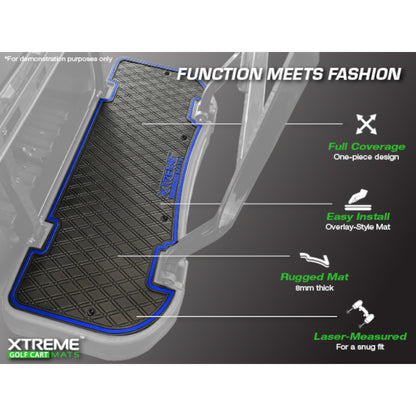 Xtreme Floor Mats for Evolution Classic Pro, Plus 4 Rear Seat Mat - Black/Gray