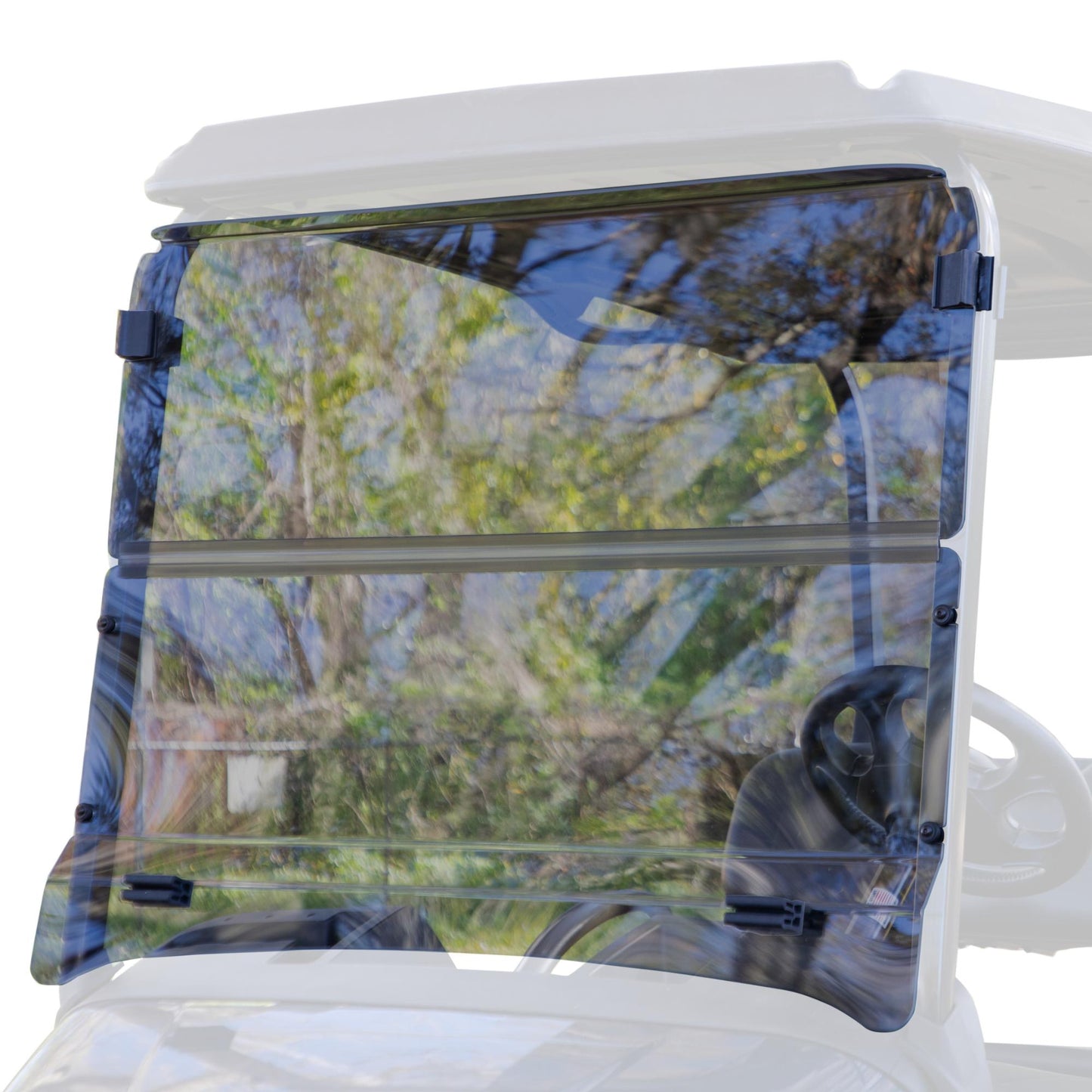 RedDot EZGO RXV with Blow Molded Top Tinted 1/4" Folding Windshield (Years 2024-Up)