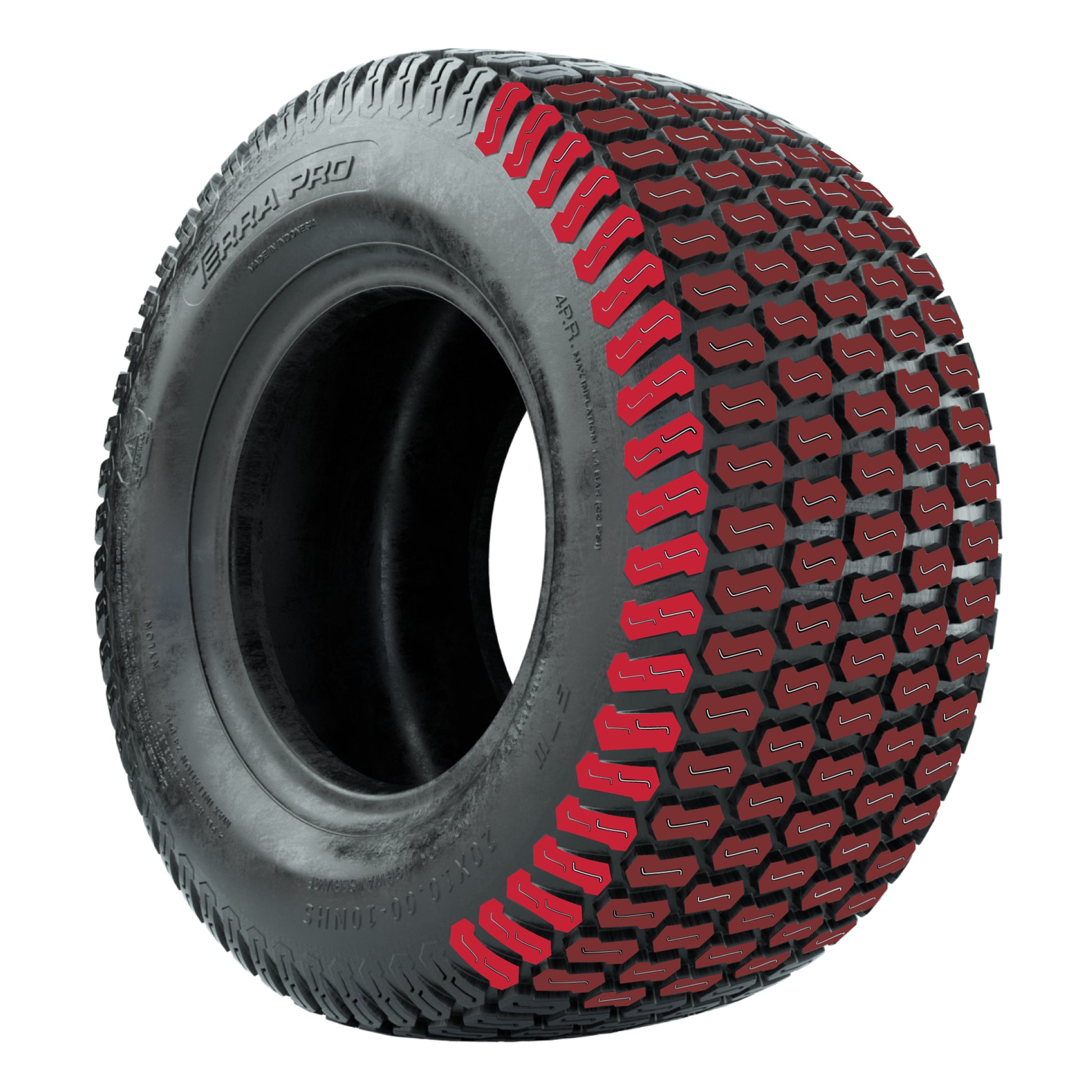 GTW Godfather Matte Gray 10 in Wheels with 20x10-10 S-Pattern Terra Pro Street Tires – Full Set