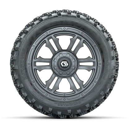 GTW® Shogun Gunmetal 14 in Wheels with 23X10.00-14 Rogue All-Terrain Tires – Full Set