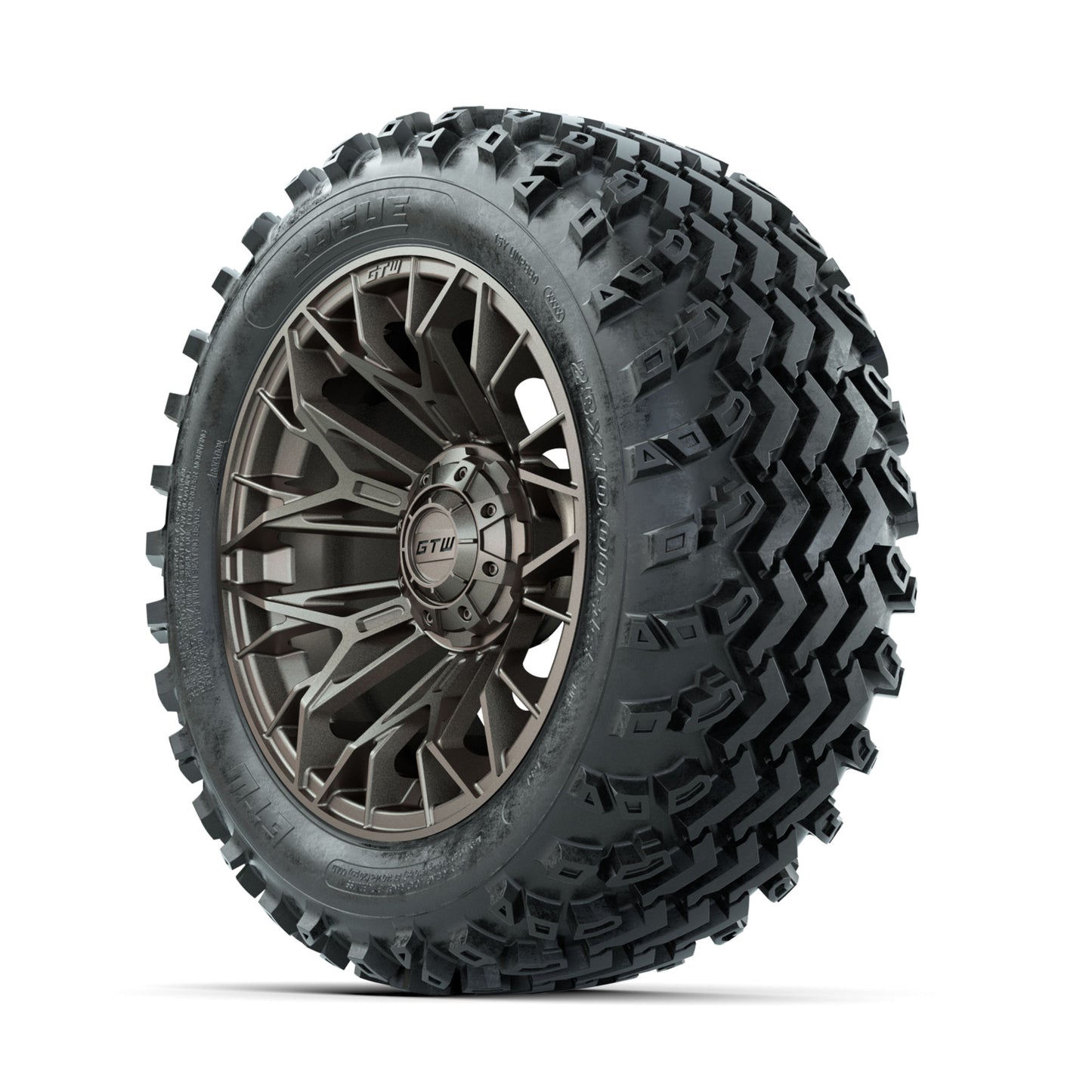 GTW Stellar Matte Bronze 14 in Wheels with 23x10.00-14 Rogue All Terrain Tires - Full Set