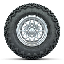 GTW Medusa Silver and Machined Wheels with 20in Predator A-T Tires - 10 Inch