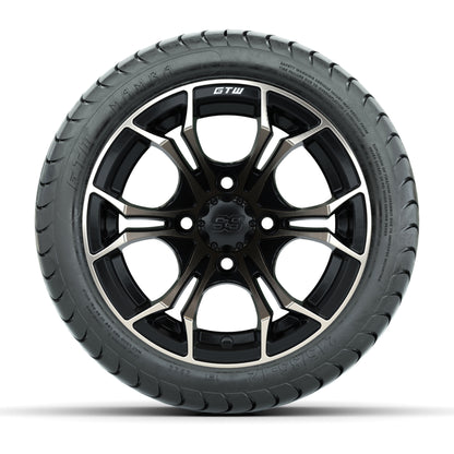 GTW Spyder Bronze/Matte Black 12 in Wheels with 215/35-12 Mamba Street Tires – Full Set
