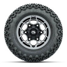 GTW® Nexus Black/Silver 12 in Wheels with 23X10.5-12 Predator All-Terrain Tires – Full Set