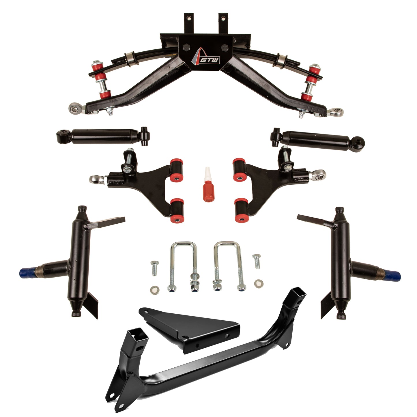 4" GTW Double A-Arm Lift Kit for Yamaha G29/Drive & Drive2 with Solid/Fixed Rear Axle
