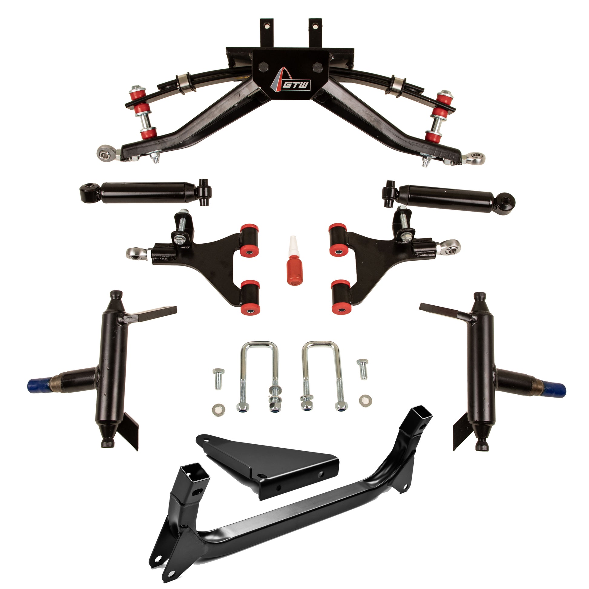 4" GTW Double A-Arm Lift Kit for Yamaha G29/Drive & Drive2 with Solid/Fixed Rear Axle