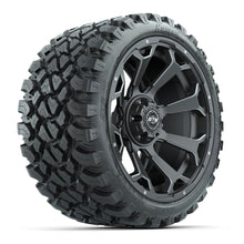 Set of (4) 15″ GTW Raven Matte Gray Wheels with 23x10-R15 Nomad All-Terrain Tires