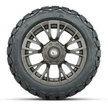 GTW® Vandal Satin Bronze/Machined 14 in Wheels with 22x10-14 Timberwolf All-Terrain Tires – Full Set