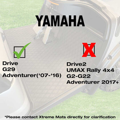 Xtreme Floor Mats for Yamaha Drive - Black/Gray