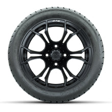 GTW Spyder Matte Black 14 in Wheels with 225/30-14 Mamba Street Tires – Full Set