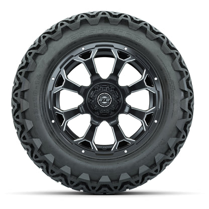Set of (4) 14 in GTW Raven Wheels with 23x10-14 GTW Predator All-Terrain Tires