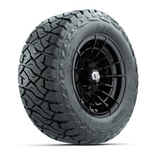 GTW Boost Gloss Black 12 in Wheels with 23x10.00-R12 Maverick All-Terrain Tires – Full Set