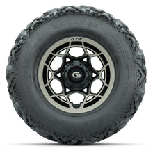 GTW® Nexus Black/Bronze 12 in Wheels with 25X10-12 Barrage Mud Tires – Full Set