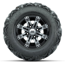 GTW Tempest Black/Machined 10 in Wheels with 20x10-10 Barrage Mud Tires – Full Set