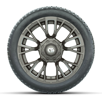 GTW® Vandal Satin Bronze/Machined 14 in Wheels with 205/30-14 Fusion Street Tires – Full Set