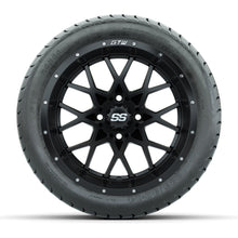Set of (4) 14 in GTW Vortex Wheels with 225/30-14 Mamba Street Tires