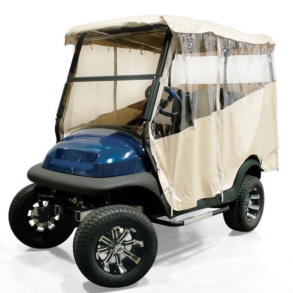 RedDot Club Car Fairway Villager w/ 77.5″ OEM Top w/ Four Ridges Beige Over-The-Top Enclosure (Years 1982-1999)