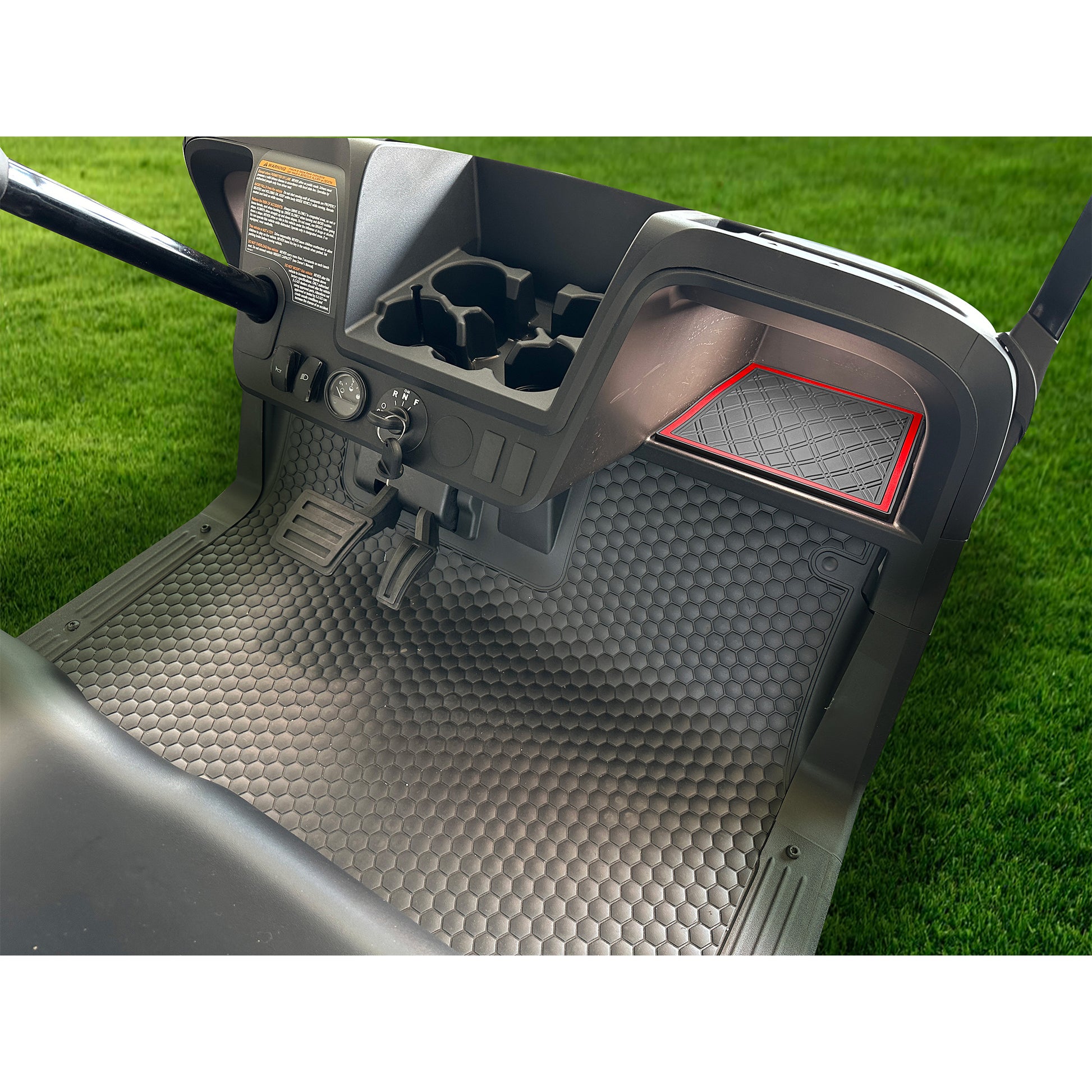 Xtreme Dash Mats for EZGO RXV 2024-Up - Black/Red