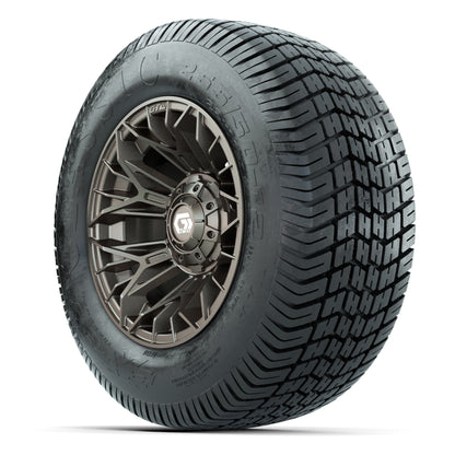 GTW® Stellar Matte Bronze 12 in Wheels with 255/50-12 Excel Classic Street Tires – Full Set