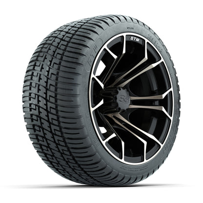GTW Spyder Bronze/Matte Black 12 in Wheels with 205/30-12 Fusion Street Tires – Full Set
