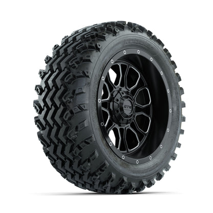 GTW Volt Machined/Black 14 in Wheels with 23x10.00-14 Rogue All Terrain Tires - Full Set