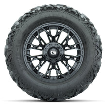 GTW Stellar Black 14 in Wheels with 25x10-14 Barrage Mud Tires – Full Set