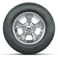 GTW® Godfather Chrome 12 in Wheels with 255/50-12 Excel Classic Street Tires – Full Set