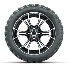 GTW Spyder Machined/Black 14 in Wheels with 23x10-14 GTW Nomad All-Terrain Tires – Full Set