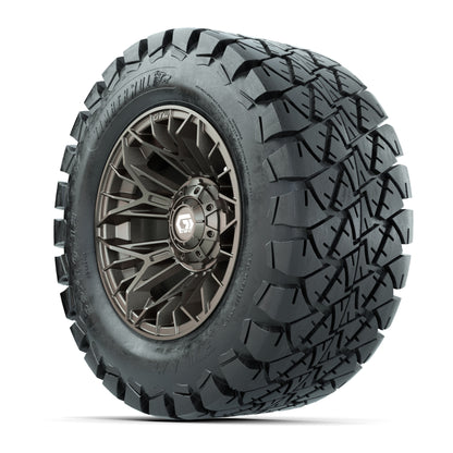 GTW® Stellar Matte Bronze 12 in Wheels with 22X10-12 Timberwolf All-Terrain Tires – Full Set