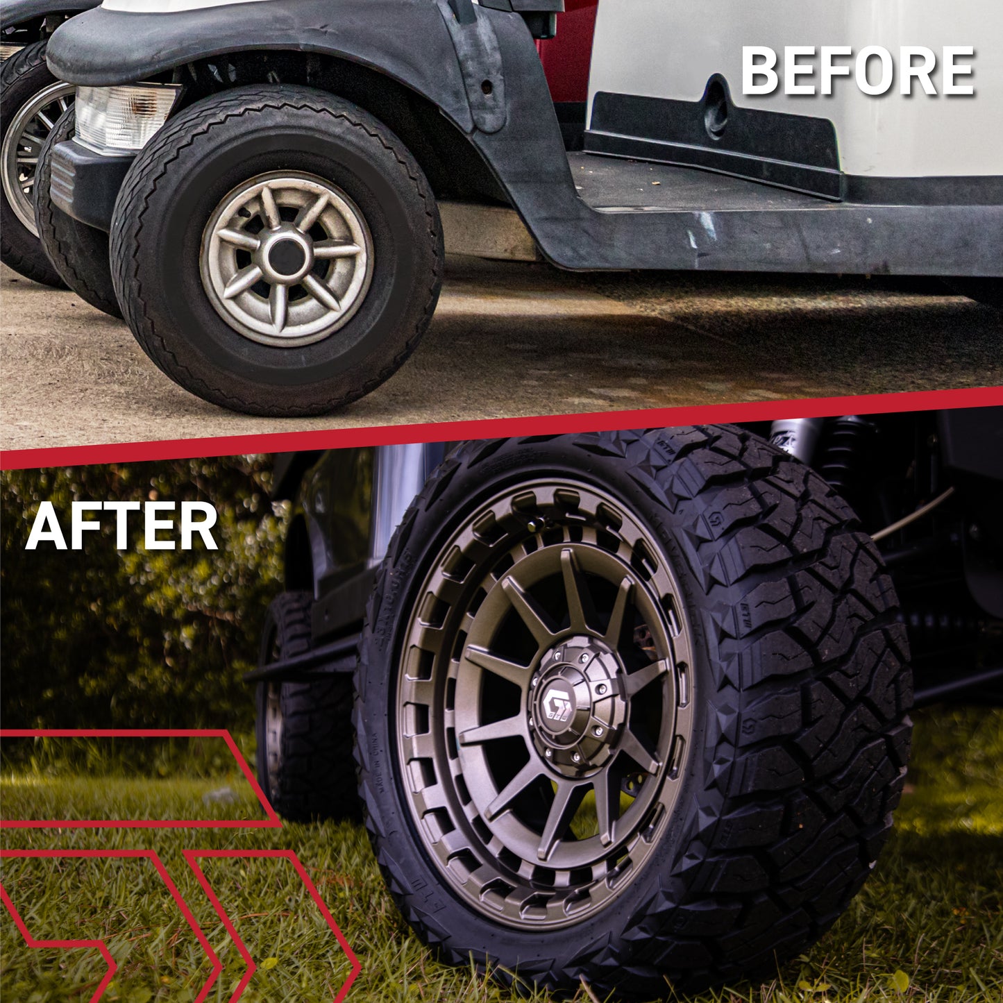 GTW® Barricade Gloss Black 14 in Wheels with 205/40-R14 Fusion GTR Steel Belted Street Tires – Full Set
