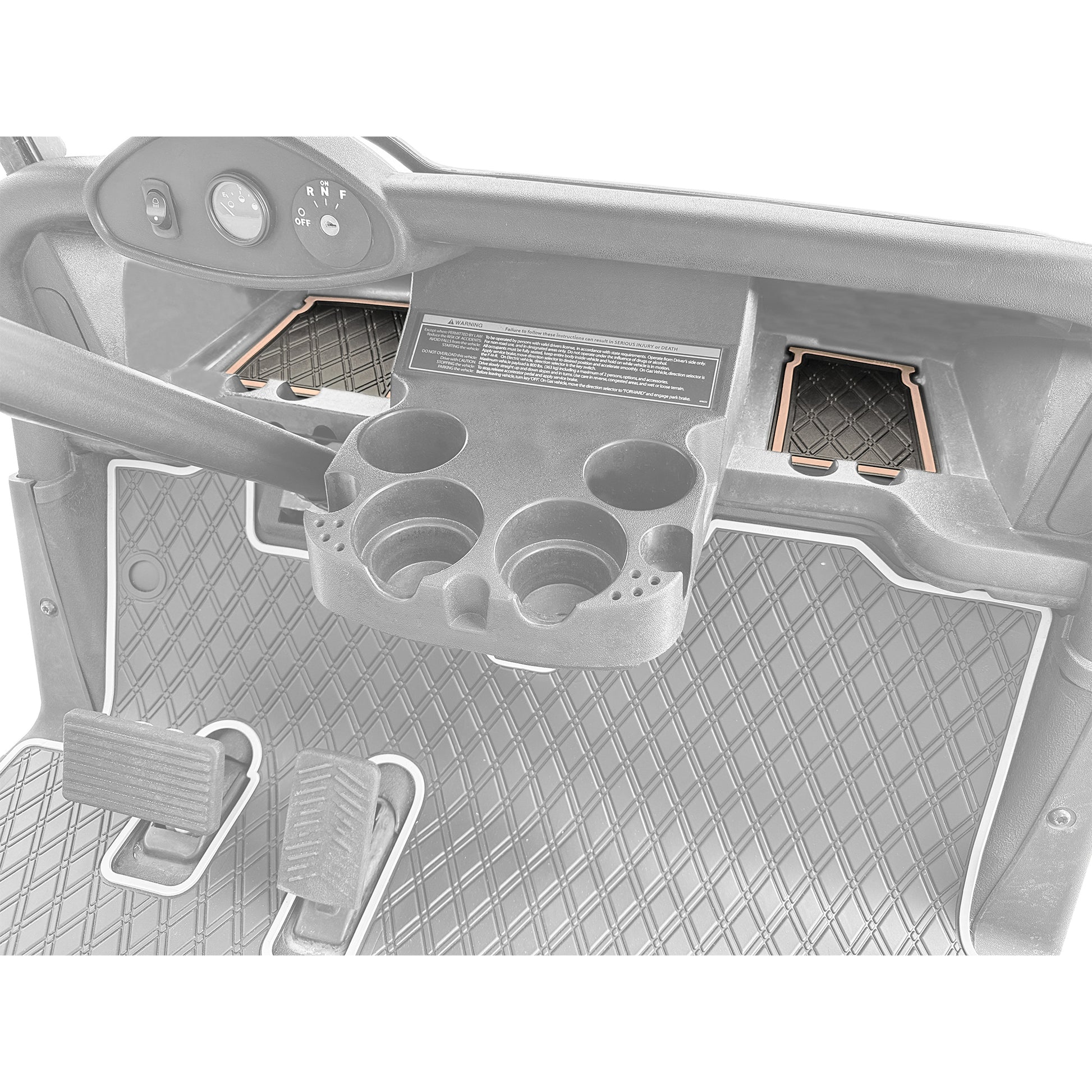 Xtreme Dash Mats for EZGO RXV 2008-2023 - Black/White