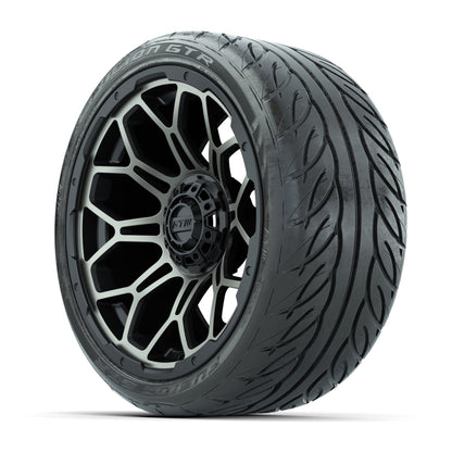 GTW Bravo Matte Bronze 15 in Wheels with 215/40-R15 Fusion GTR Steel Belt Radial Street Tires – Full Set