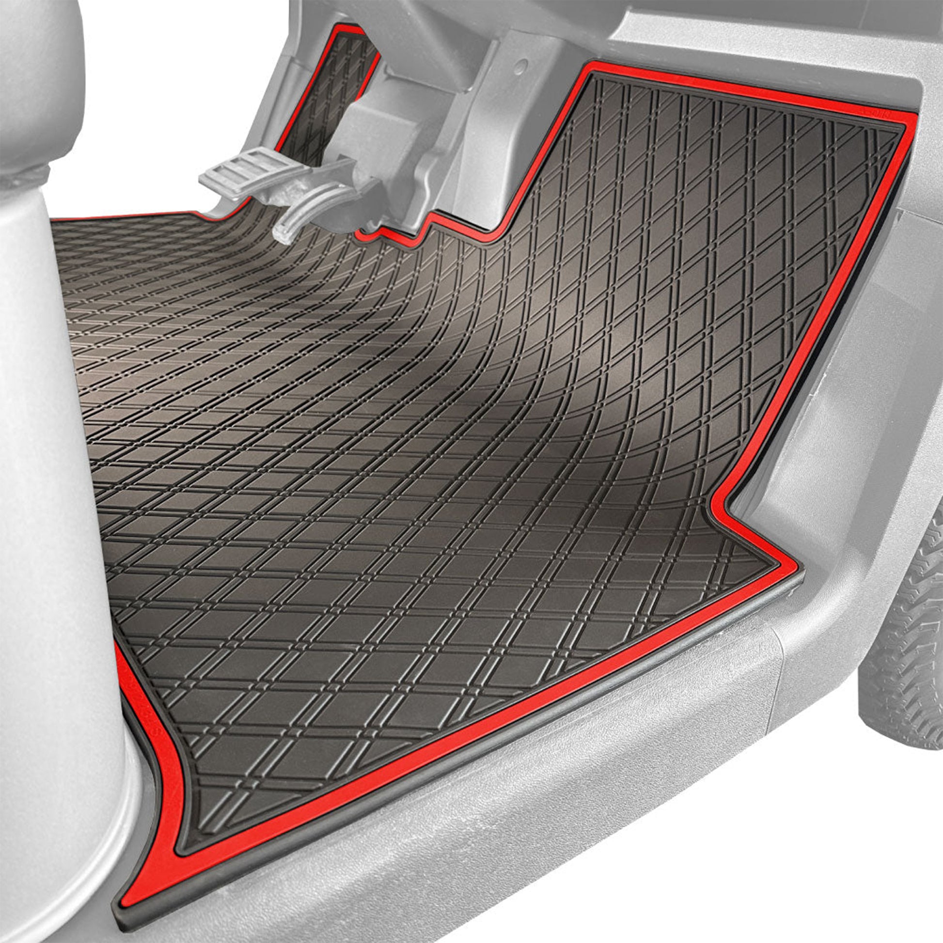 Xtreme Floor Mats for EZGO RXV 2024-Up - Black/Red