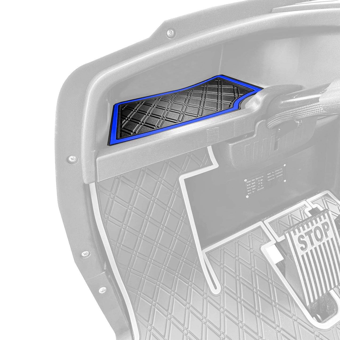 Xtreme Dash Mats for ICON and Advanced EV - Black/Blue