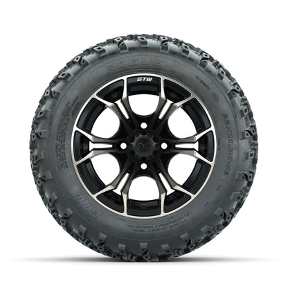 GTW Spyder Bronze/Matte Black 12 in Wheels with 22x11.00-12 Rogue All Terrain Tires – Full Set