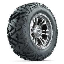 GTW Shogun Chrome 14 in Wheels with 25x10-14 Barrage Mud Tires – Full Set