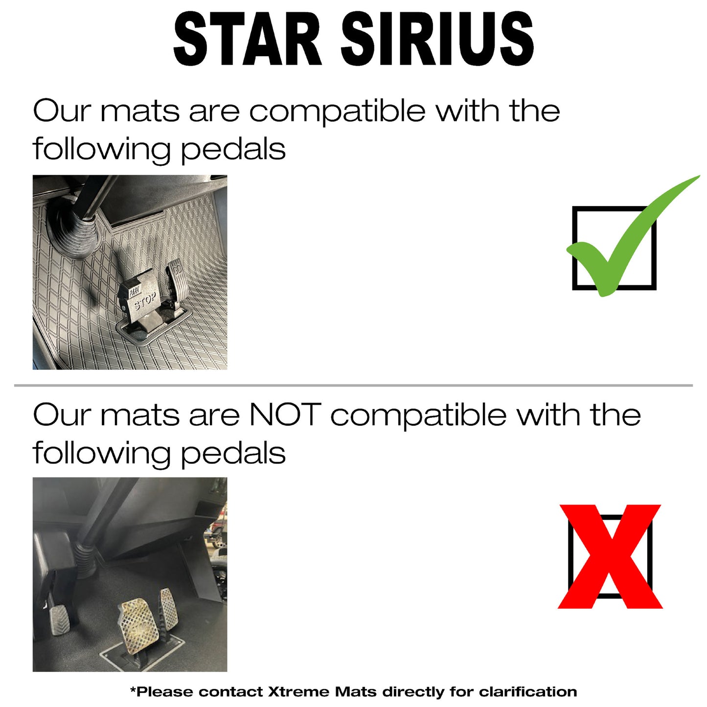 Xtreme Floor Mats for Star Sirius - All Black