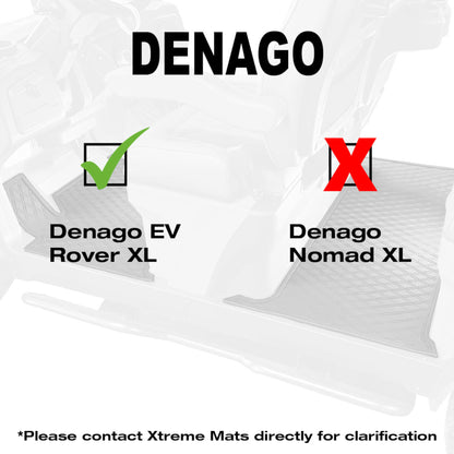 Xtreme Floor Mats for Denago Rover 4F - Black/Gray 2 Piece Set