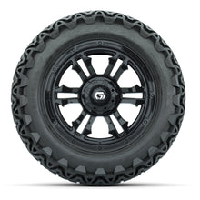 GTW® Shogun Gloss Black 14 in Wheels with 23x10-14 Predator All-Terrain Tires – Full Set