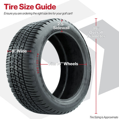 GTW® Boost Chrome 14 in Wheels with 205/30-14 Fusion Street Tires – Full Set