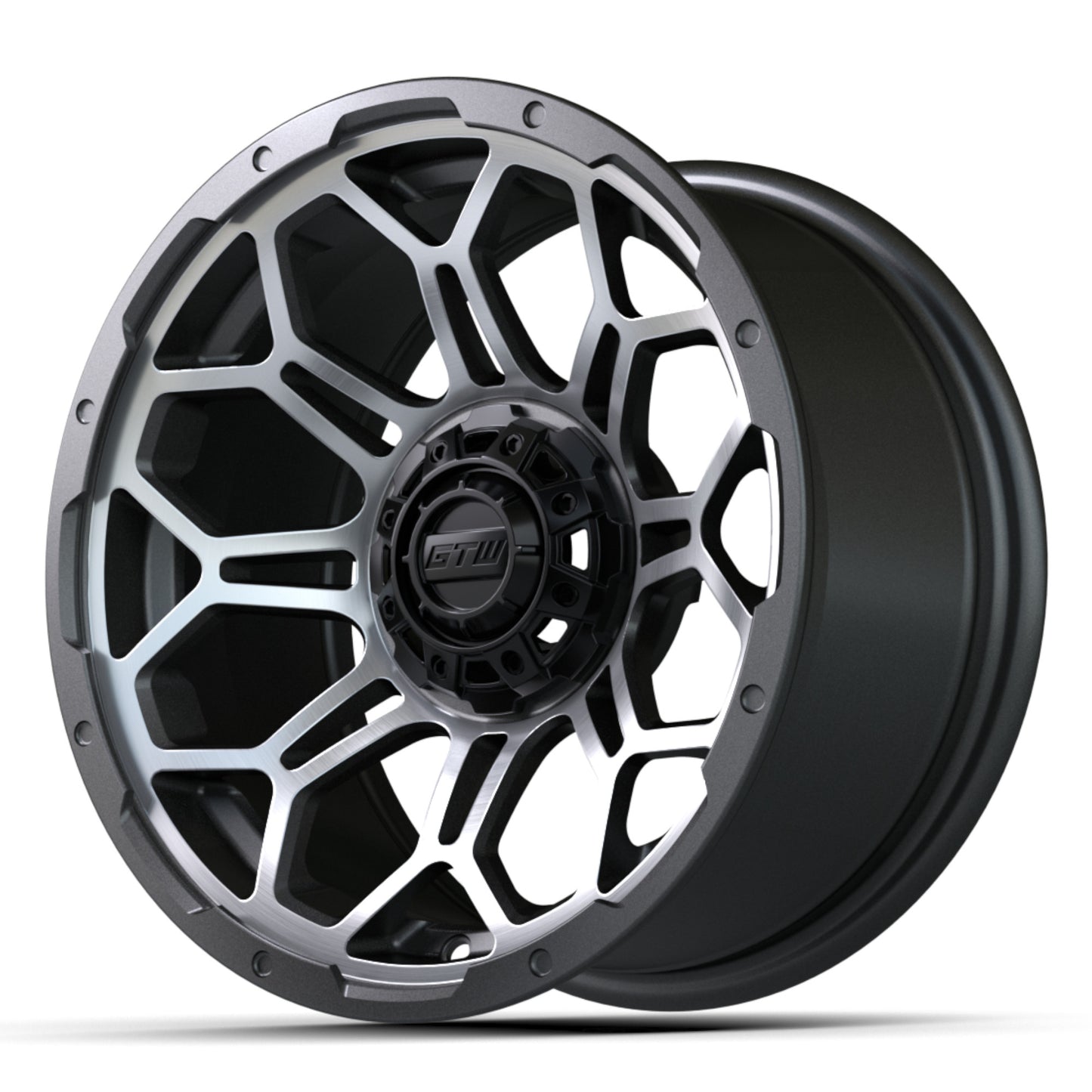 14'' GTW® Bravo Wheel (Matte Grey-Machined)