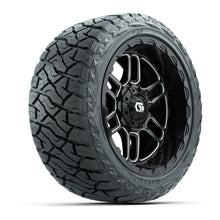 GTW Titan Black/Machined 14 in Wheels with 23x10.00-R14 Maverick All-Terrain Tires – Full Set