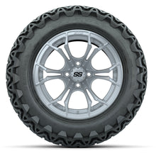 GTW Spyder Silver Brush 14 in Wheels with 23X10-14 Predator All-Terrain Tires – Full Set