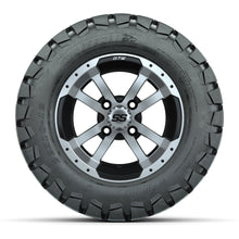 GTW Storm Trooper Black and Machined Wheels with 22in Timberwolf Mud Tires - 12 Inch