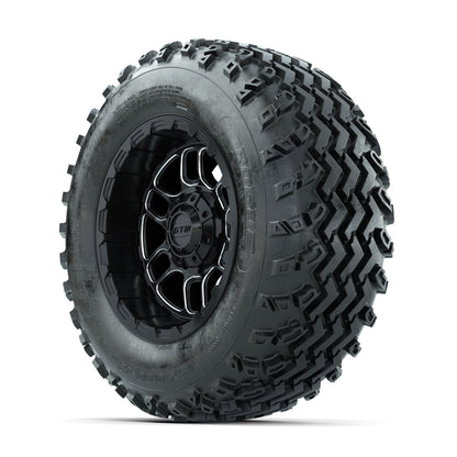 GTW Titan Machined/Black 12 in Wheels with 23x10.00-12 Rogue All Terrain Tires - Full Set