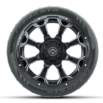 Set of (4) 14 in GTW Raven Wheels with 225/30-14 Mamba Street Tires