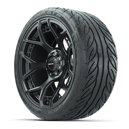 Set of (4) 15" MadJax® Flow Form Evolution Matte Black Wheels with GTW® Fusion GTR Street Tires