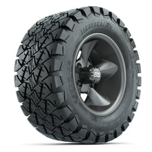 GTW® Godfather Matte Gray 12 in Wheels with 22X10-12 Timberwolf All-Terrain Tires – Full Set